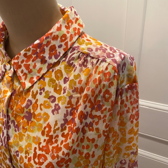 Chico's Multi-Color Blouse - Chico's Size 3 - Picture 4 of 13